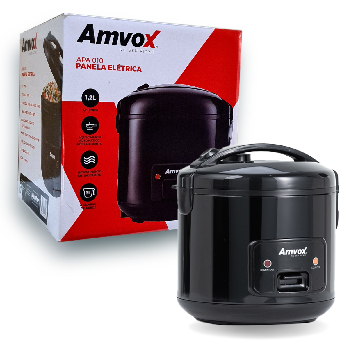 Panela Elétrica De Arroz E Legumes 1,2l Amvox 110v